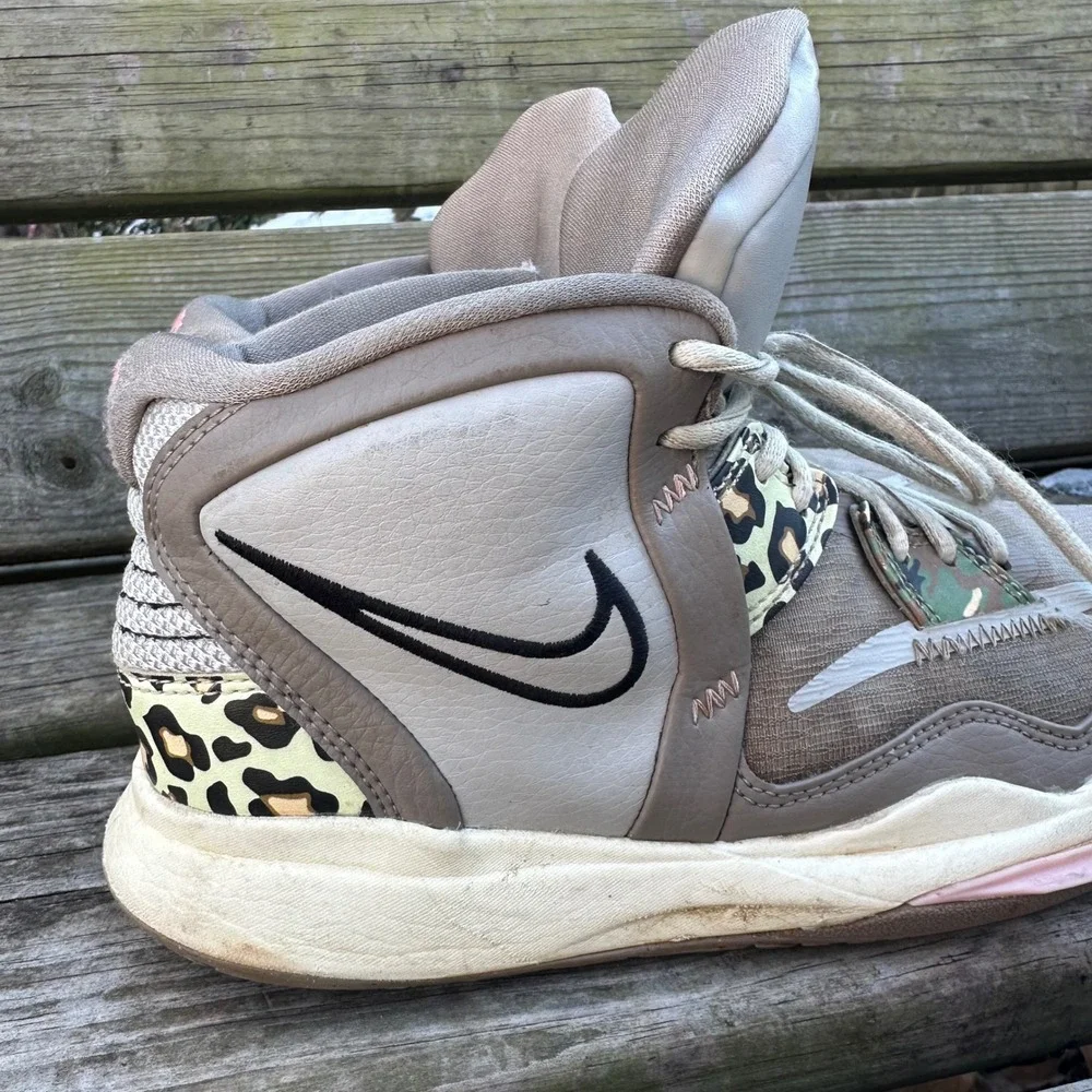 Nike Kyrie Infinity Leopard Camo Basketball Shoes DD0334-006 Youth‎ Sz 6 EU 38.5